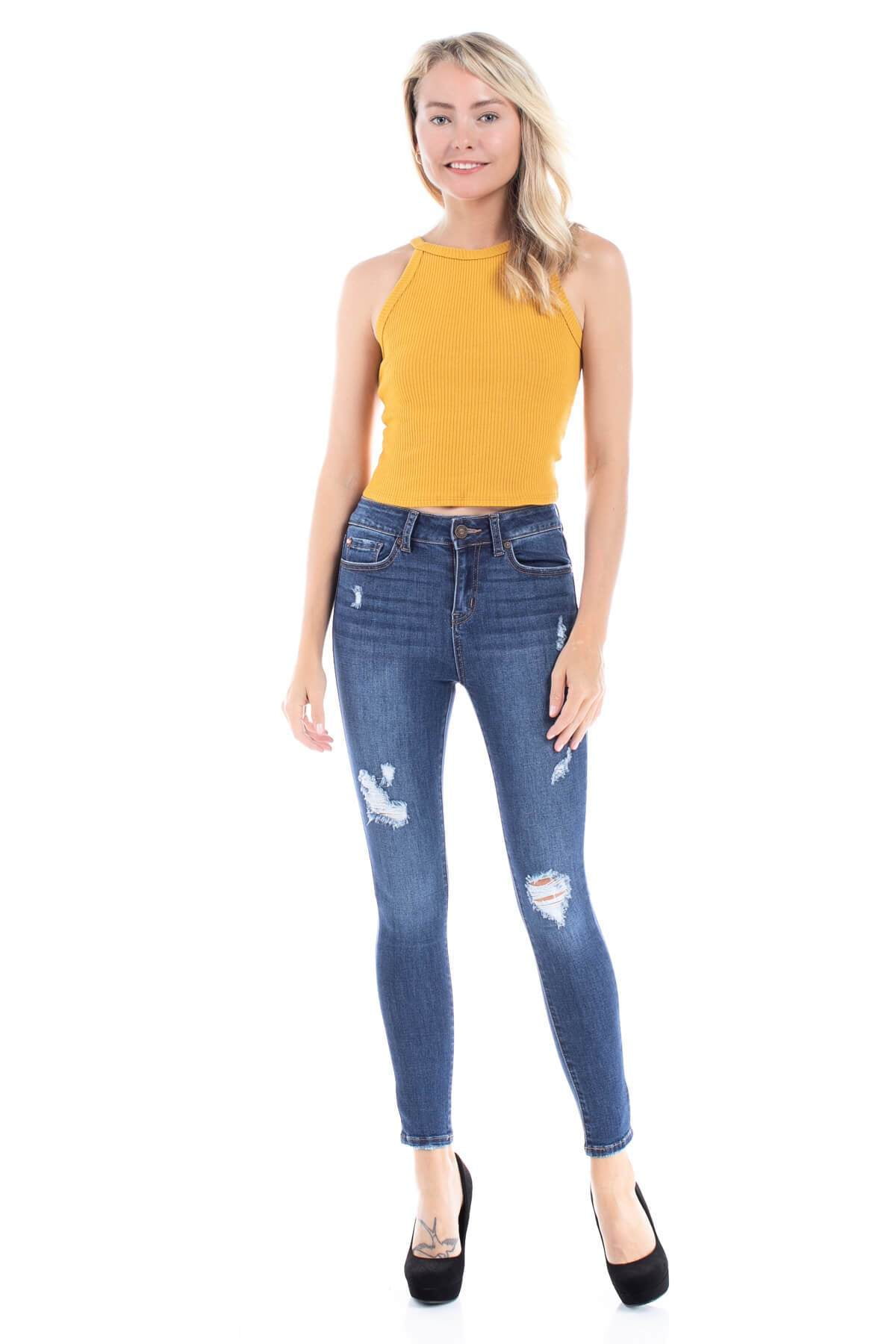 ankle length womens denim jeans