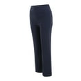 thumbnail image 5 of MIXUE Linen Pants Women Solid Color Jeans Stylish Slim Fit Wide Leg Trousers Womens Pants Outwear,Blue,M, 5 of 9