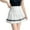 Z01-White, variant on Girls Pleated Skirts with Shorts, Elastic Waist School Uniform Plus Size Tennis Casual Skirt