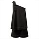 thumbnail image 5 of Conjunto de dos piezas con un solo hombro para mujer: top con cintura elástica y pantalones cortos para vacaciones o yoga, 5 of 7