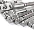thumbnail image 3 of TIMESETL 8Pcs Impact grade Socket Adapter Set, Hex Shank Square Nut Impact Driver Socket Adapter, Socket to Drill Adapter 14 38 12 Impact Driver Adapter Quick change Drill Extension Bit Set, 3 of 4