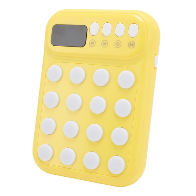Electronic Memory Game, Rich Colors Brain Teasers Memory Game Concentration Training for Children Yellow