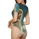 thumbnail image 2 of Balery Starry Sky Cloud Cute Rabbit Body de cuello redondo de manga corta para mujer Tops de manga corta Tops básicos-Medium, 2 of 7