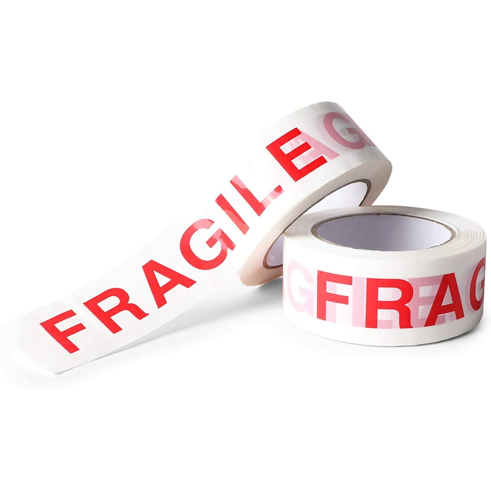Pack of 4 Red/White HAL Fragile Printed Tape 3.0 330 Feet 110 Yards 