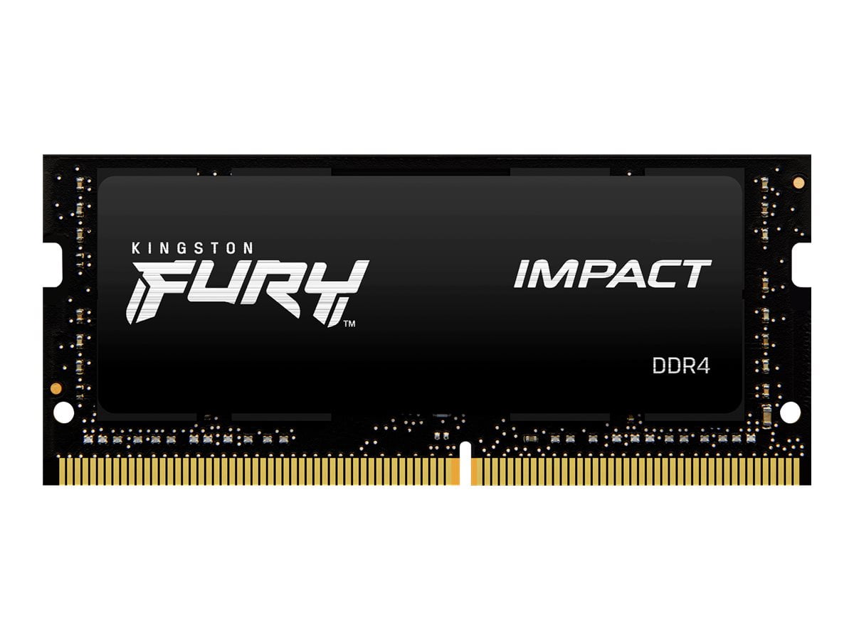 Kingston FURY Impact - DDR4 - kit - 32 GB: 2 x 16 GB - SO-DIMM 260-pin -  2666 MHz / PC4-21300 - CL16 - 1.2 V - unbuffered - non-ECC - black
