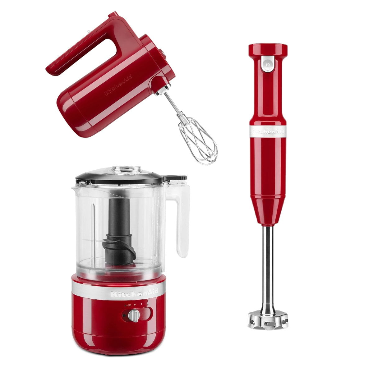 KitchenAid Empire Cordless Small Appliances Set | Hand Mixer, Hand Blender & Food Chopper - Walmart.com