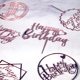 thumbnail image 4 of Paquete de 6 adornos para tartas de cumpleaños de oro rosa, acrílico con purpurina de doble cara, decoración para tartas/decoraciones para magdalenas, suministros de decoración para fiestas de cumplea, 4 of 5
