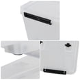thumbnail image 3 of Callyne 30 L Clear Plastic Storage Box with Wheels, 4-Pack Clear Plastic Storage Latch Bin, 3 of 7