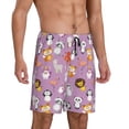 thumbnail image 2 of Gaeub Lovely Animals Print Men's Short Pajama Pants, Sleep Shorts, Household Pants, Casual Pants with Pockets-Medium, 2 of 6