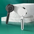 thumbnail image 2 of 5 estilos de chorro, diseño turbo de alta presión, ducha de mano para baño, cabezal de ducha ahorrador de agua con manguera de 2 m y acabado cromado ABS, 2 of 5