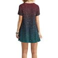 thumbnail image 6 of Lindreshi Summer Dresses for Women Clearance under 10.00 Fashion Women's Dresses Summer Casual Rounk Neck Short Sleeve Printing Dress, 6 of 6