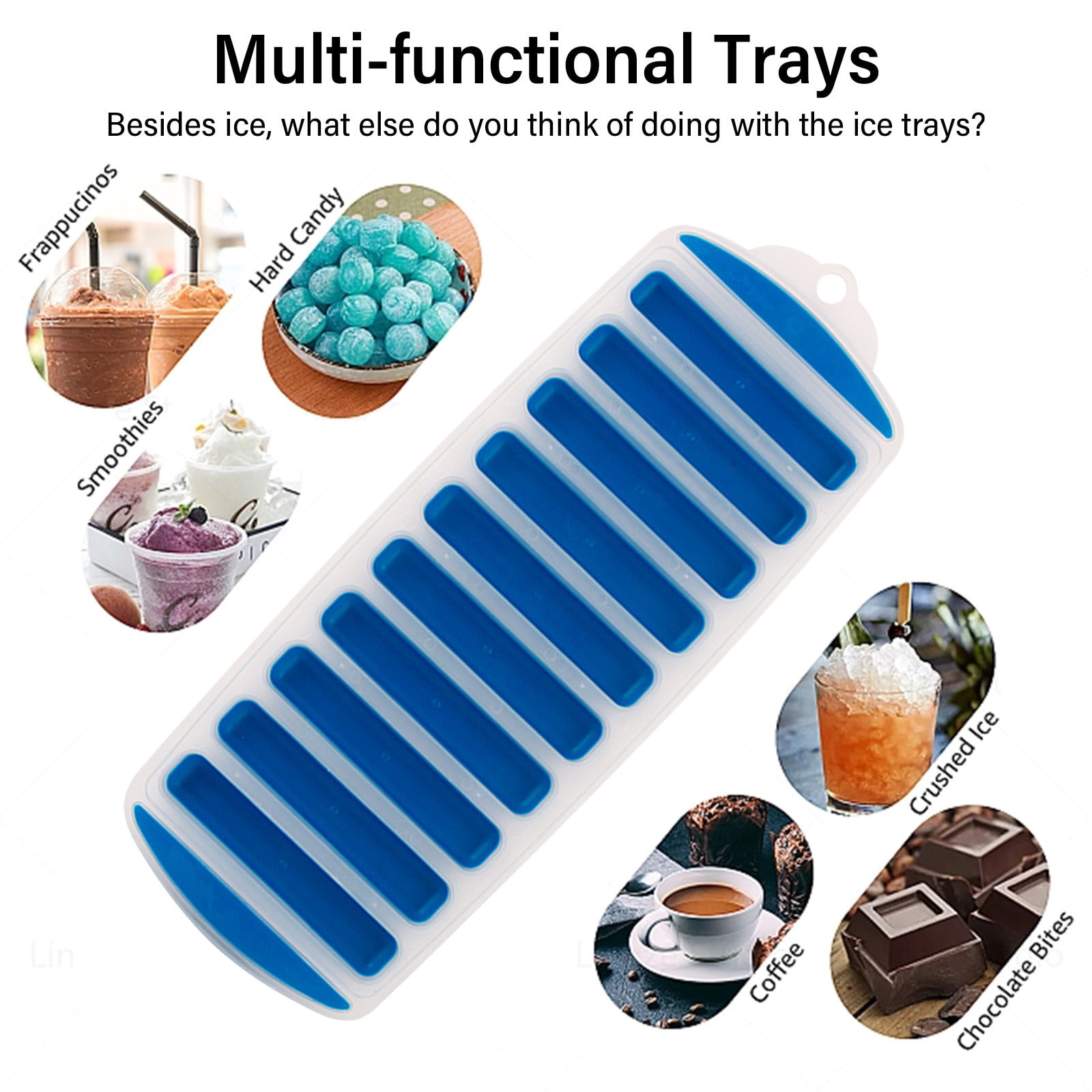 6 Grids 10 Grids Rectangular Narrow Stick Long Ice Stick Tray Reusable Thin  Ice Stick Silicone Ice Cube Tray With Lid - Buy 6 Grids 10 Grids  Rectangular Narrow Stick Long Ice