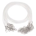 thumbnail image 1 of 10uds Encerado Collar Cordón A Granel, 16 Pulgadas y 1,5mm Diámetro Collar Cadena Cuerda con Cierre para Colgantes, Pulseras, Joyería Fabricación, Blanco, 1 of 6
