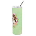 thumbnail image 3 of Carolines Treasures CK4412TBL20 Brown Parti Cocker Spaniel Green Flowers Stainless Steel 20 oz Skinny Tumbler 20 oz, 3 of 3
