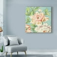 thumbnail image 3 of Trademark Fine Art 'Toile Roses VI Bright' Canvas Art by Sue Schlabach, 3 of 3