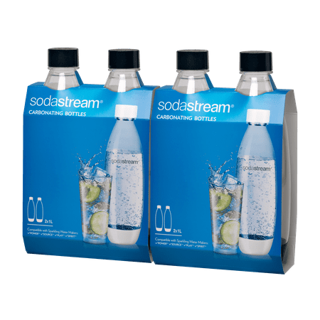 SodaStream 1 Liter Source Carbonating Bottle 4-Pack,