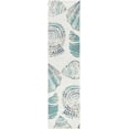 thumbnail image 2 of Unique Loom Outdoor Coastal Collection Area Rug - Bodrum (2' x 8' Runner Ivory/Navy Blue), 2 of 6