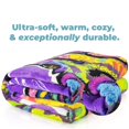 thumbnail image 4 of Dawhud Direct Dean Russo Giraffe Fleece Blanket 75""x90"", Queen Size Soft Plush Throw, 4 of 5