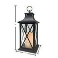 thumbnail image 6 of YAKii 14" Decorative Candle Lantern LED Flameless Candle Timer, Plastic LED Candle & Holder, Indoor & Outdoor Hanging Lights,Christmas Day Decoration Pack of 6 (Antique Copper Brushed), 6 of 12