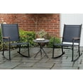 thumbnail image 4 of Walsunny Outdoor Patio Chairs Set of 4 Rockers Metal Rocking Chairs Furniture for Porch Backyard Lawn Garden,Gray, 4 of 8
