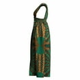 thumbnail image 5 of Bintarealwax Women’s Vest Dresses African Kente Print Sleeveless Elastic Waist Front Open Slit Long Dresses WY11071, 5 of 5