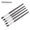 thumbnail image 3 of Uxcell 5pack Clay Sculpting Tool Set, Clay Sculpting Shaper Rubber Tip Shaping Pottery Clay Pen Black, 3 of 5