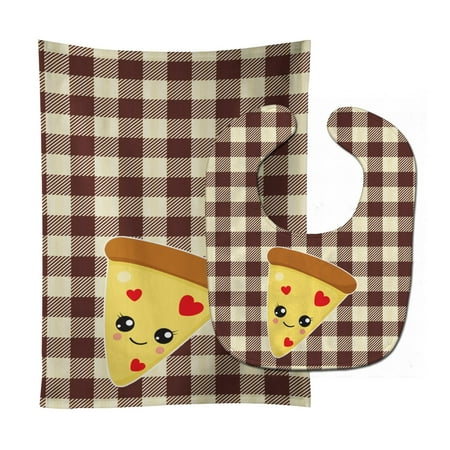 Pizza Baby Bib & Burp Cloth