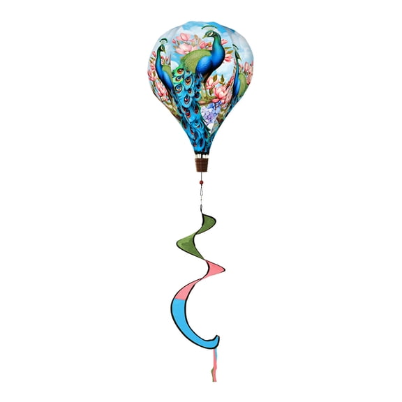 Briarwood Lane Spring Fancy Peacock Balloon Wind Twister 54x12 For Spring Balloon