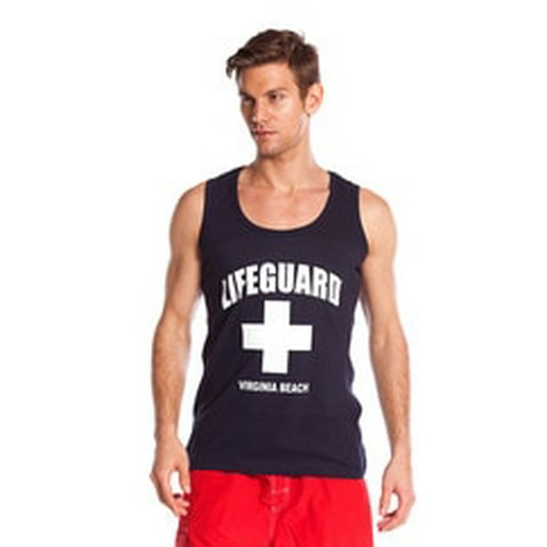 Lifeguard tank - LIFEGUARD Mens Muscle Tank Tee Shirt Apparel Red White ...