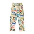thumbnail image 4 of Disketp Famous Places Men'S Pajama Pants - Ultra Soft Fleece Sleep And Lounge Pants (Size: S-Xxl), 4 of 9