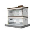 thumbnail image 2 of Vitrina de estacionamiento a escala 1/64, vitrina de exhibición de modelos de vehículos fundidos a presión a escala 1:64, 2 capas con número, 2 of 9