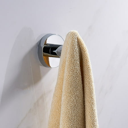 

Bathroom Accessories Coat Hooks Brushed Stainless Steel Solid Metal Wall Hooks