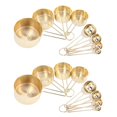 thumbnail image 1 of Oro Tazas de Medición Juego de Cucharas de Medir Acero Inoxidable 16 Piezas Cocina Ingredientes Secos Y LíQuidos, 1 of 5