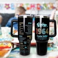 thumbnail image 2 of Happy 60th Birthday Gifts for Men Women, 40 oz Tumbler with Handle and Straw Lid, 60 Years Old Gifts Idea for Him Her, Sixty Birthday Present Back in 1964 Tumbler Cup, 2 of 6