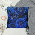 thumbnail image 2 of PHYHOO Throw Pillow Covers, Blue Black Rose Floral Pillow Covers, Digital Printed Cushion Cases, Romantic Bedroom Decor Decorative Pillow Covers Valentine's Day Gift, 2 of 5