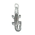thumbnail image 1 of Sterling Silver 20" Unisex 1.5mm Box Chain Alligator Pendant Necklace, 1 of 2