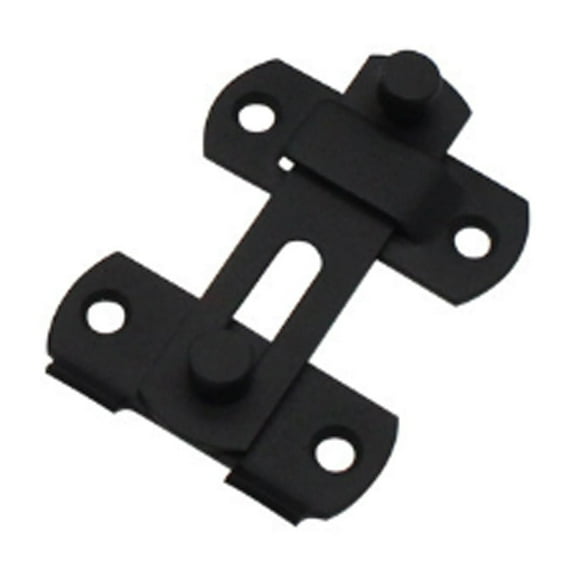 FACEGA Door Lock Stainless Steel Door Latch Lock Small Flip Bolt Lock for Security Black