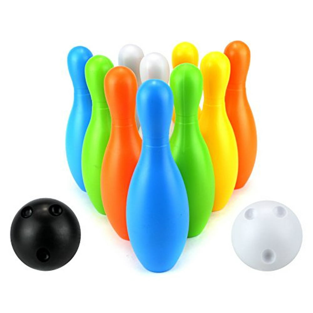 Young Sport Big Bowling Children's Kid's 12 Pcs. Toy Bowling Playset w