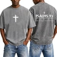 thumbnail image 3 of Christian Graphic Shirts for Men Vintage Acid Wash Oversized Tshirts Faith Cross Print Short Sleeve Casual Streetwear Summer Tops, 3 of 8