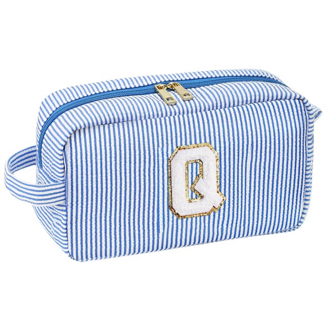 LCXmlly Large Capacity Cosmetic Case Letter Pattern Makeup Storage Pouch Large Capacity Travel Toiletry Portable