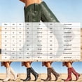 thumbnail image 6 of Rokment Swing Embossed Knee High Cowboy Boots for Women Vintage Casual Leather Chunky Block Heels Wide Calf Western Cowgirl Riding Booties, 6 of 7