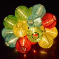 thumbnail image 2 of Guirnaldas de luces solares, linternas de 10 LED, luces impermeables para decoración de jardín y balcón al aire libre JM  JM, 2 of 5