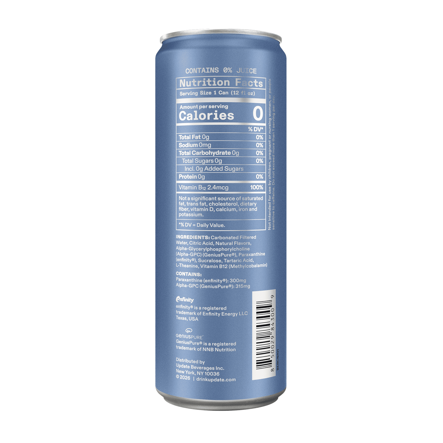 UPDATE Zero Sugar Energy Drink, Berry, 12 fl oz Can