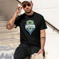 thumbnail image 3 of Seattle Sounders Fc Tshirt Men'S Basic Short Sleeve Cotton Tee For Daily Wear, 3 of 4