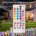 thumbnail image 4 of Pooqla 204 LED Color Changing Christmas Net Lights,9.8ft x 6.6ft Connectable Mesh Lights with Remote for Bushes,Garden,Backyard,Outdoor Decor, 4 of 8