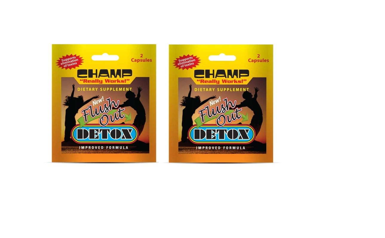 Champ Flush Out Detox, 2 Capsules each, 2 Packs