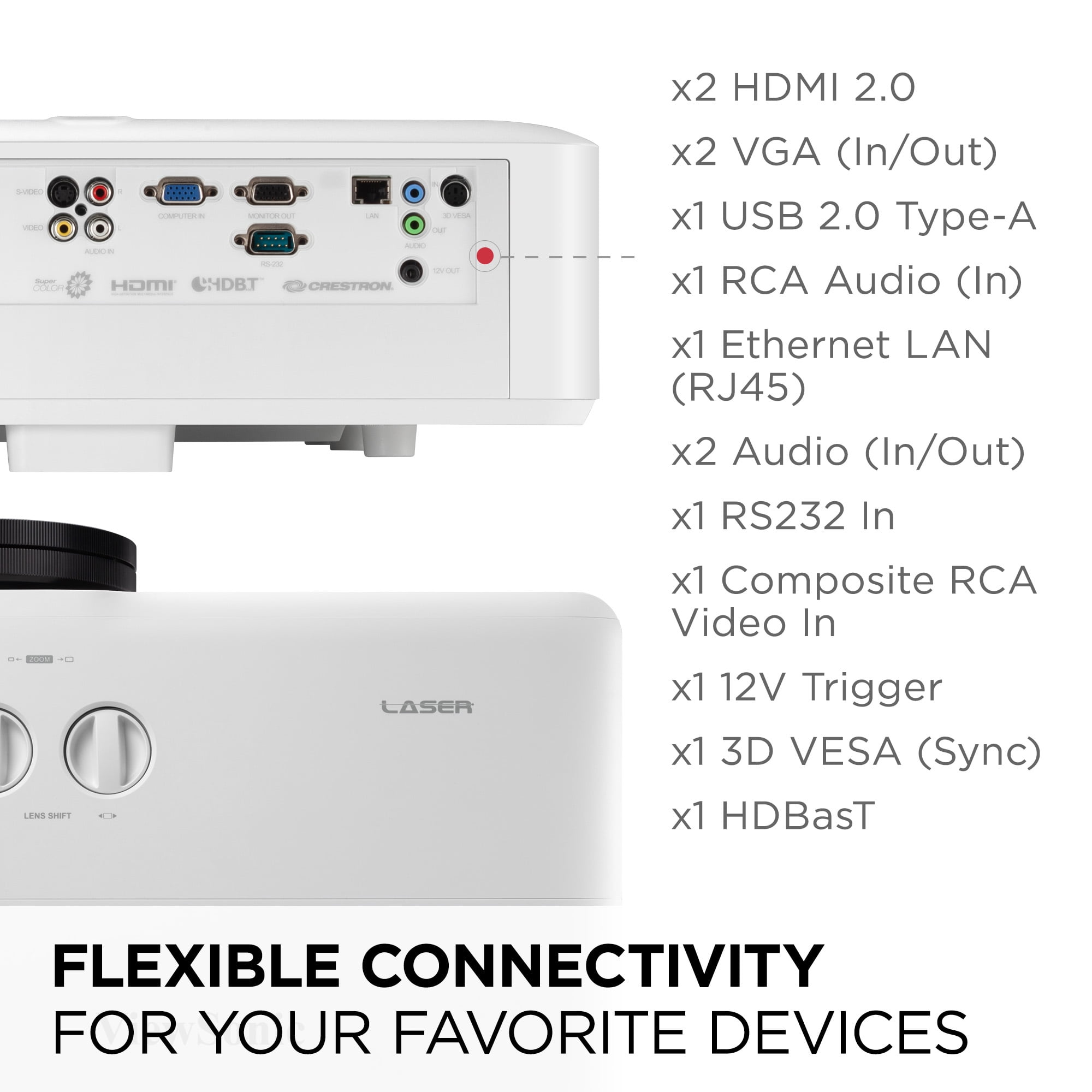 ViewSonic LS921WU 6000 Lumens WUXGA Short Throw Laswer Projector