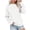 #008-White, variant on Warop Womens Mock Neck Sweatshirts Oversized Long Sleeved Pullover Tops Casual Loose Fall Fashion Outfits
