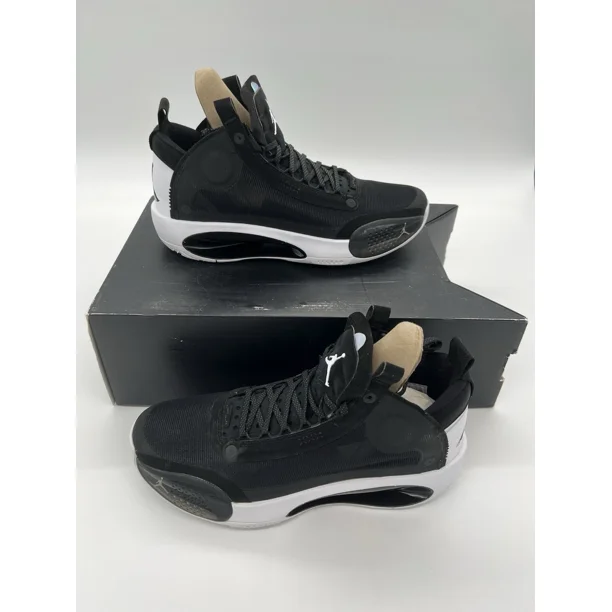 Ni - ke Ni - ke Air Jordan XXXIV 34 Eclipse Black Basketball Shoes AR3240-001 Men’s 11.5