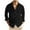 Black#1, variant on Iugvhana Formal Shirts for Men Long Sleeve Slim Fit Shirt Top Casual Fashion Solid Colour Button Down Shirts Black XXXL